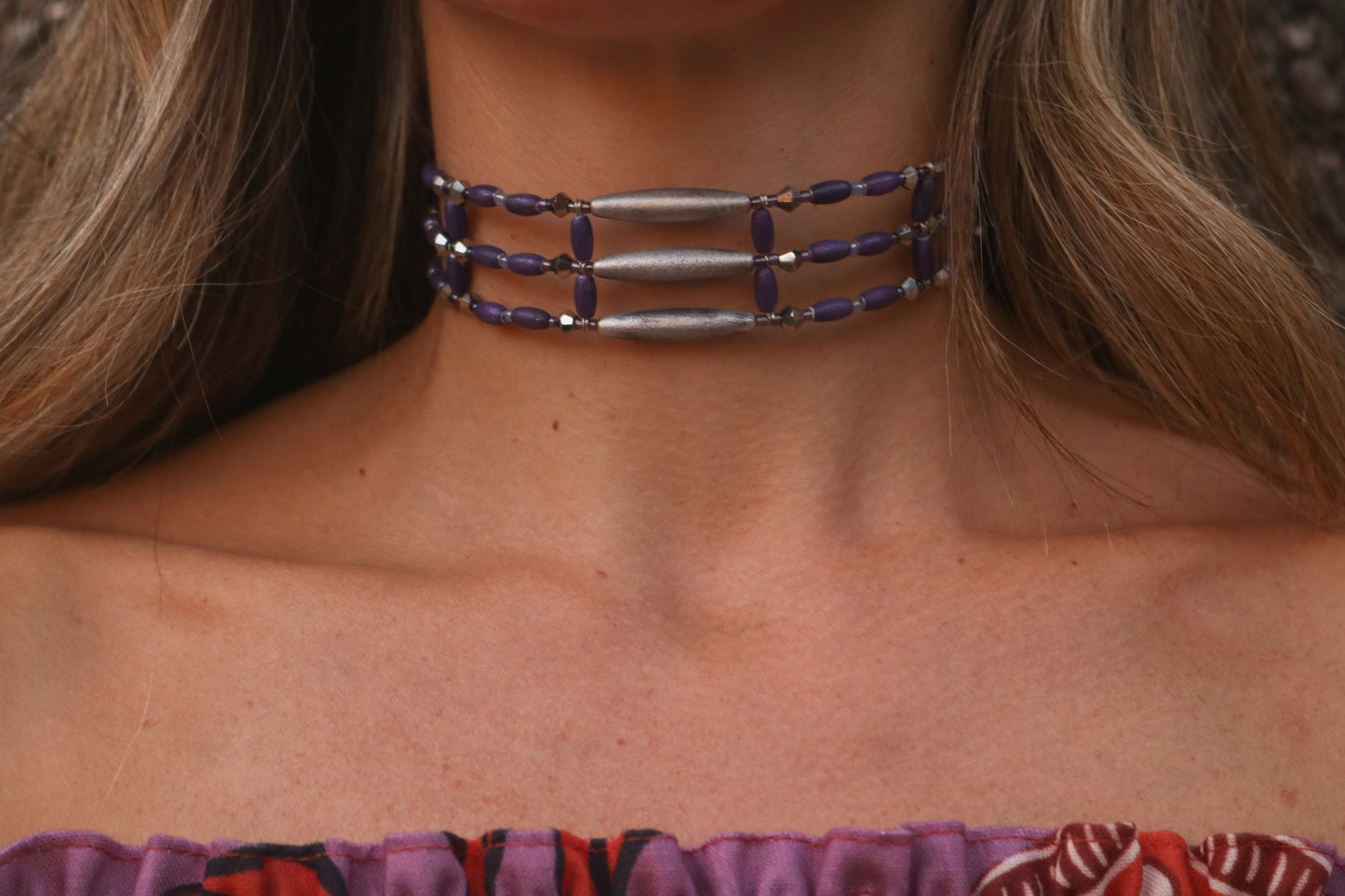 Ocrenia Morado y Plateado