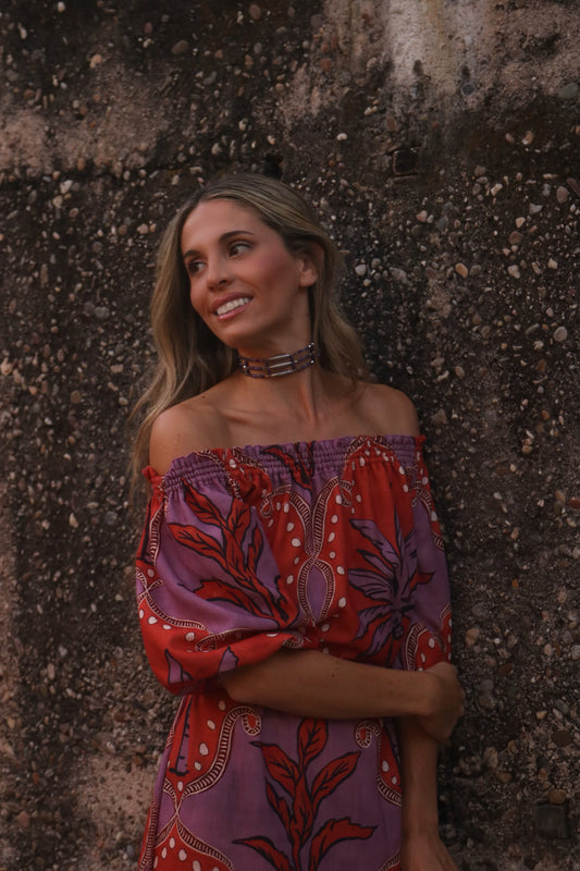 Ocrenia Morado y Plateado