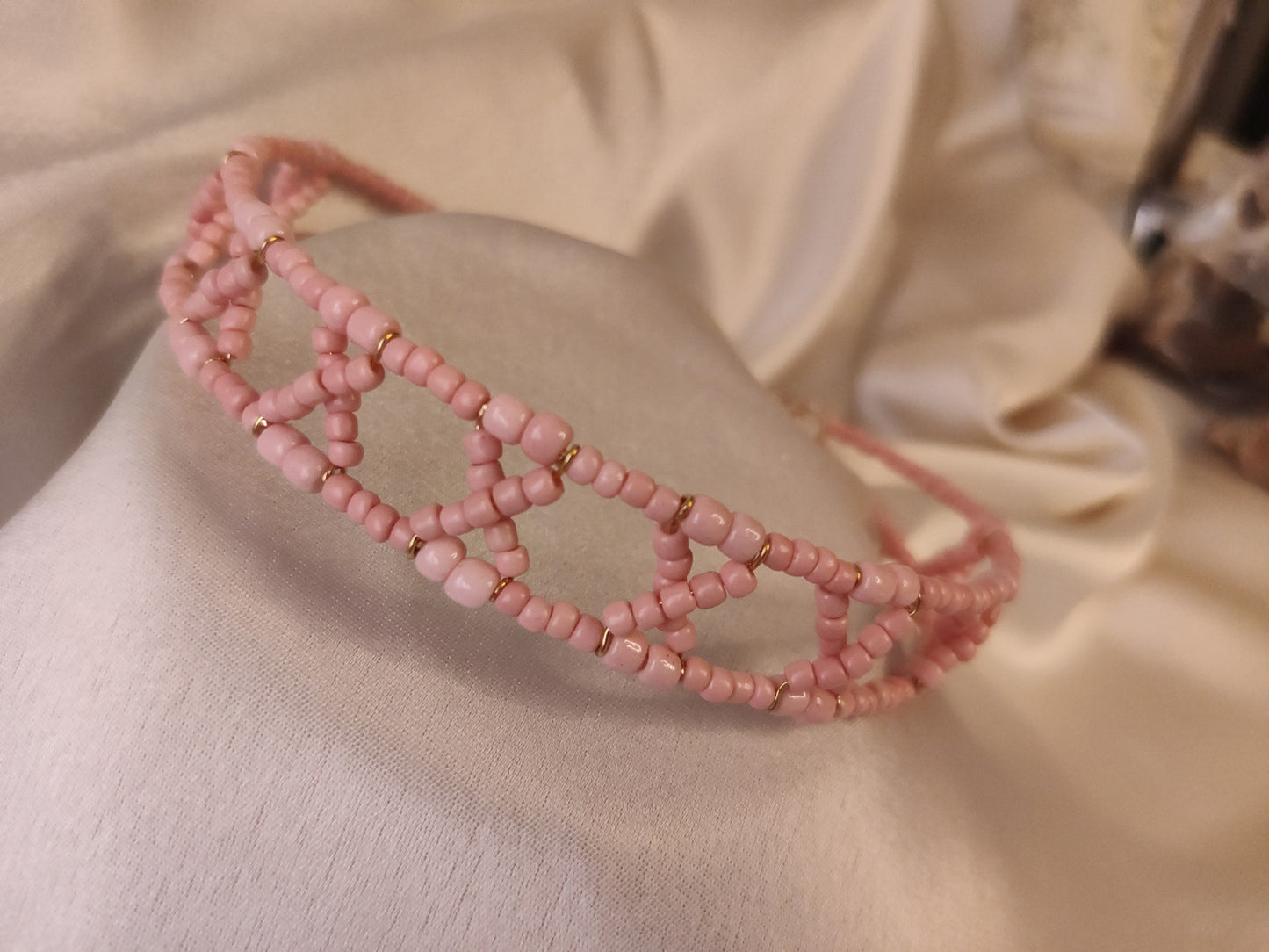 Choker Crucetas Rosa